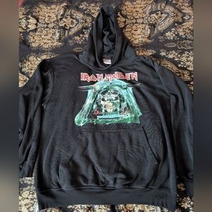 Iron Maiden Final Frontier Big Head Black Hoodie